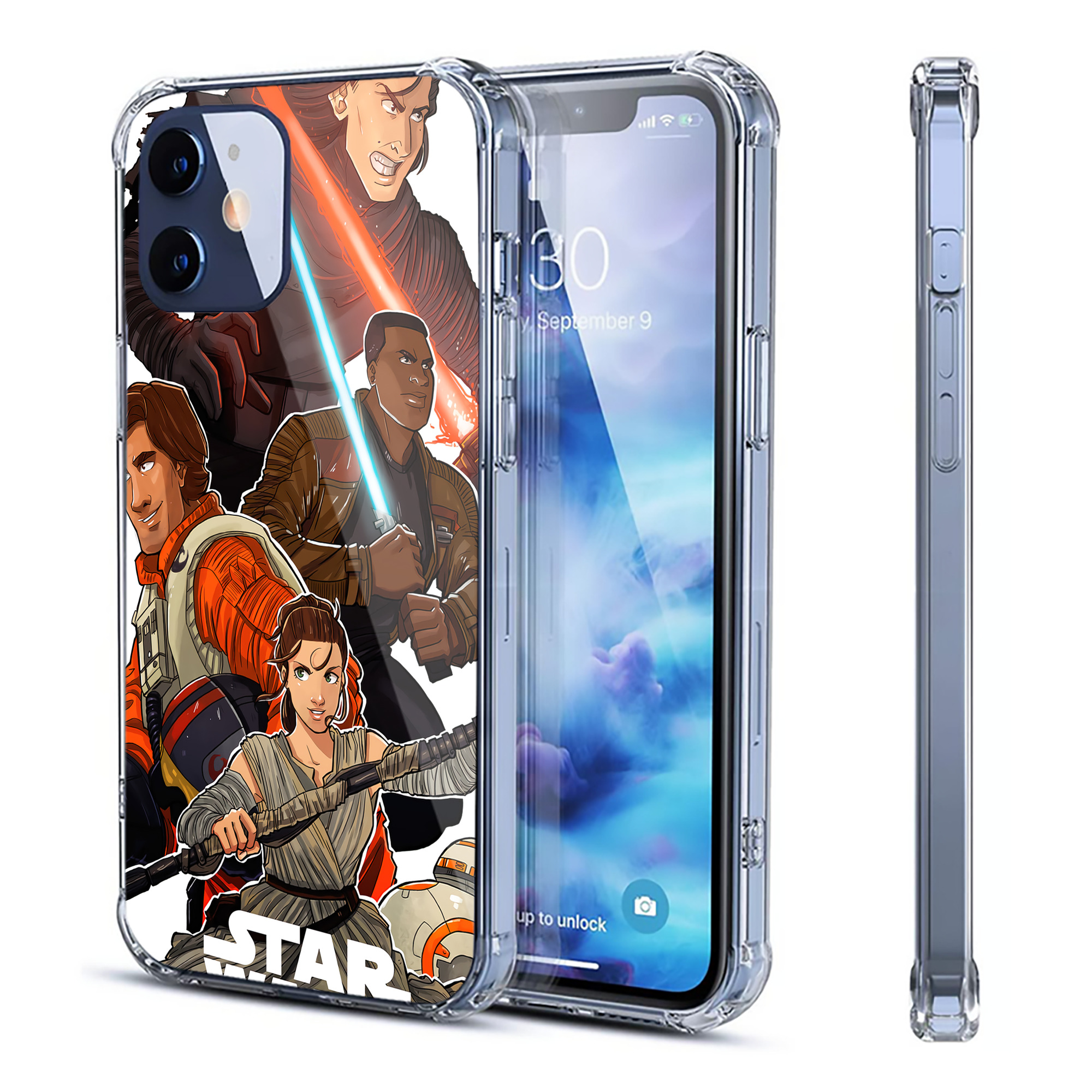 （画像用） スター・ウォーズ Star Wars 【iPhone 12シリーズ対応】透明スマホケース（クリアソフトケース）